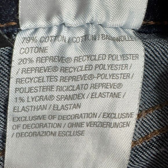 Susan Graver Pull On Jeans Womens 8 Denim Jogger Ankle Zip Blue Measures 29x28.5 - Picture 6 of 10